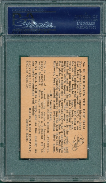 1933 DeLong #23 Lefty Grove PSA 8 (MC)