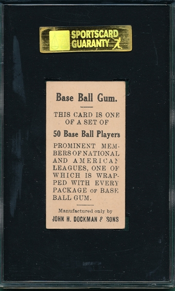 1909 E92 Boss Schmidt Dockman & Sons Gum SGC 60