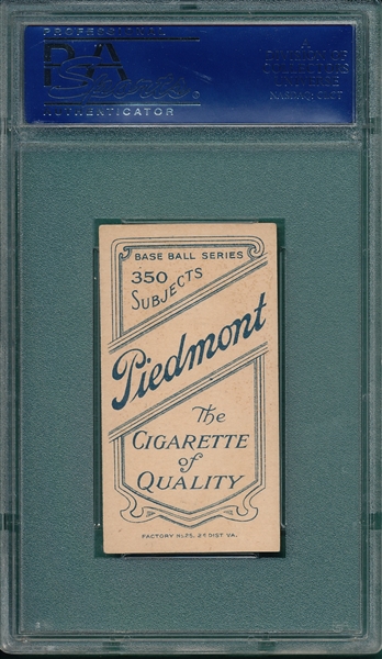 1909-1911 T206 Carr Piedmont Cigarettes PSA 6