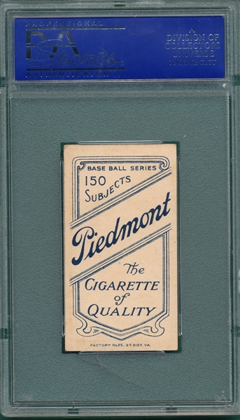 1909-1911 T206 Lumley Piedmont Cigarettes PSA 6