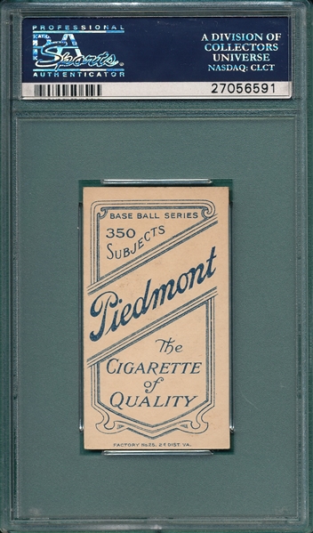 1909-1911 T206 Milan Piedmont Cigarettes PSA 6 *Great Color & Clarity*