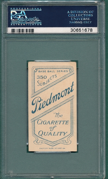 1909-1911 T206 Unglaub Piedmont Cigarettes PSA 6 
