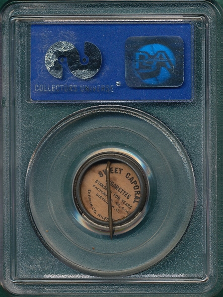1910-12 P2 Pins Cobb, Large Letters, Sweet Caporal Cigarettes PSA 5