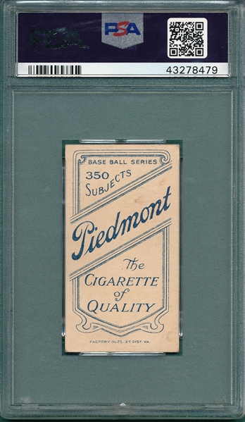 1909-1911 T206 Bay Piedmont Cigarettes PSA 4 *Southern Leaguer*