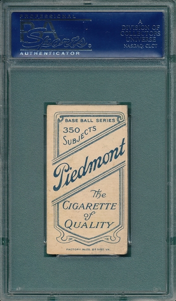 1909-1911 T206 Donovan, Portrait, Piedmont Cigarettes PSA 4 