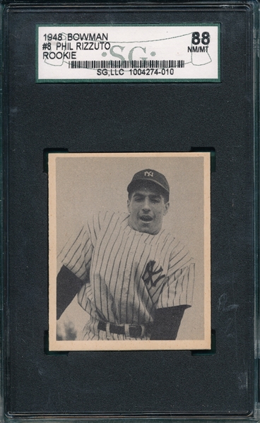 1948 Bowman #8 Phil Rizzuto SGC 88 *SP*