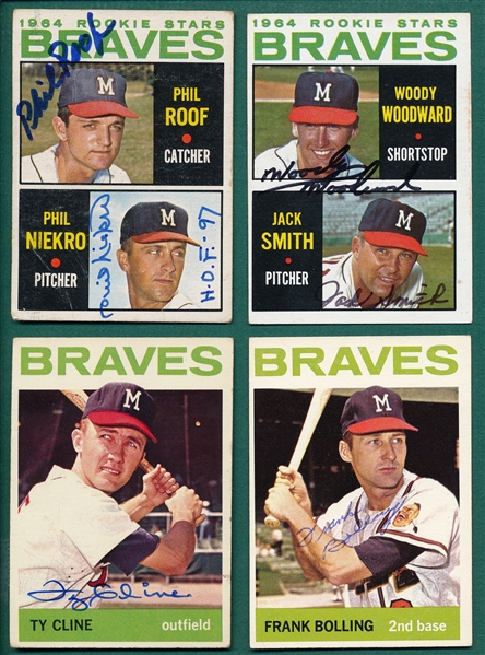1964 Topps Lot of (13) Autographed Pirates W/ Schwall