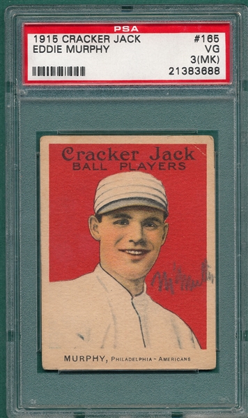 1915 Cracker Jack #165 PSA 3 (MK)