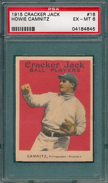 1915 Cracker Jack #16 Howie Camnitz PSA 6 *Federal League*
