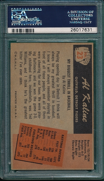 1955 Bowman #23 Al Kaline PSA 5.5
