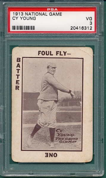 1913 WG5 National Game Young, Cy PSA 3