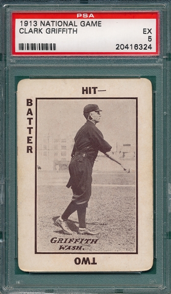 1913 WG5 National Game Griffith PSA 5