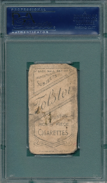 1909-1911 T206 McGraw, Glove On Hip, Tolstoi Cigarettes SGC Authentic