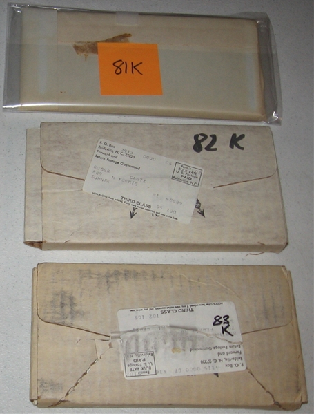 1980-83 Kelloggs Complete Sets (4)