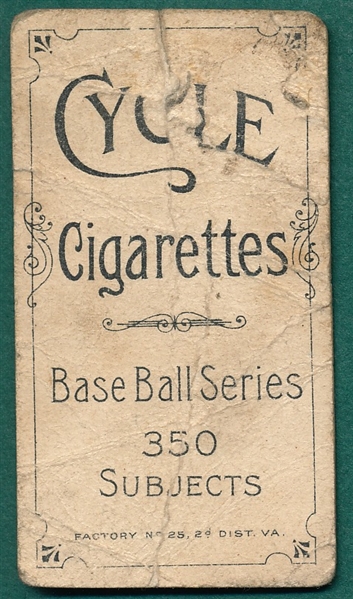 1909-1911 T206 Burchell Cycle Cigarettes