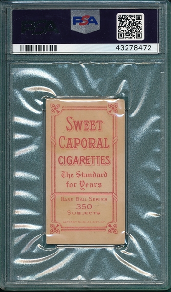 1909-1911 T206 Barbeau Sweet Caporal Cigarettes PSA 1