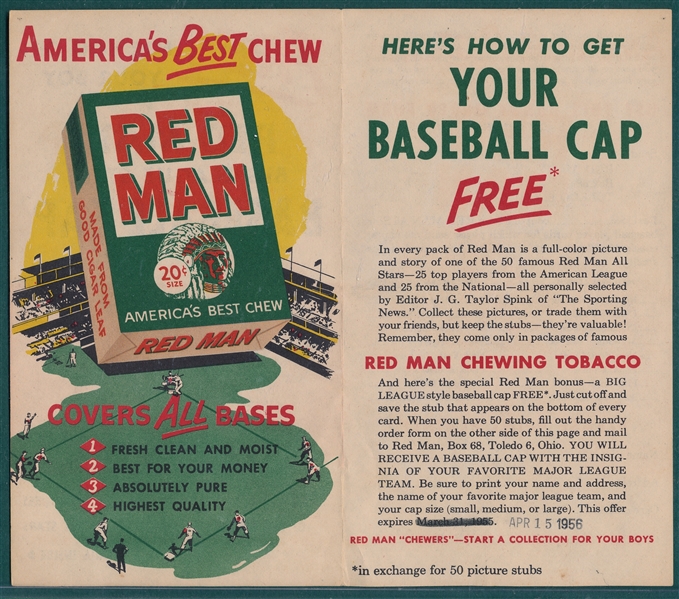 1954 Red Man Order Brochure