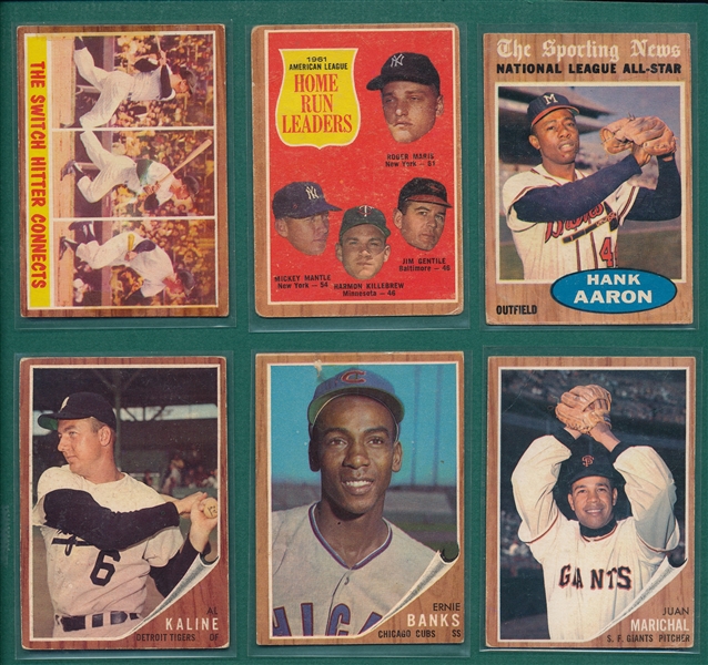 1962 Topps Partial Set (429) W/ Mantle