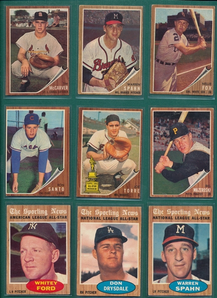1962 Topps Partial Set (429) W/ Mantle
