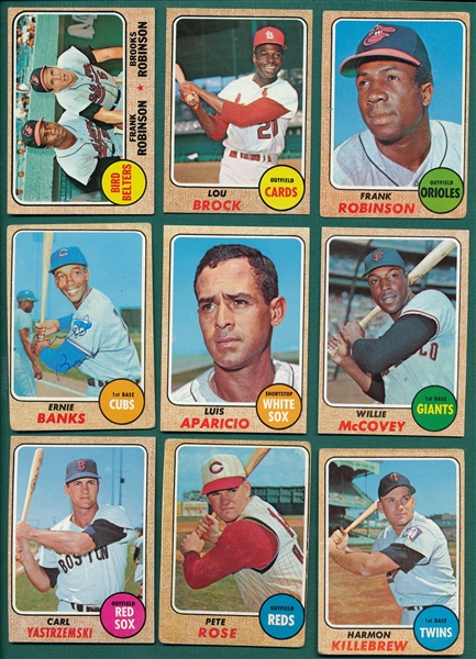 1968 Topps Baseball Complete Set (598) W/ Ryan PSA 8 OC
