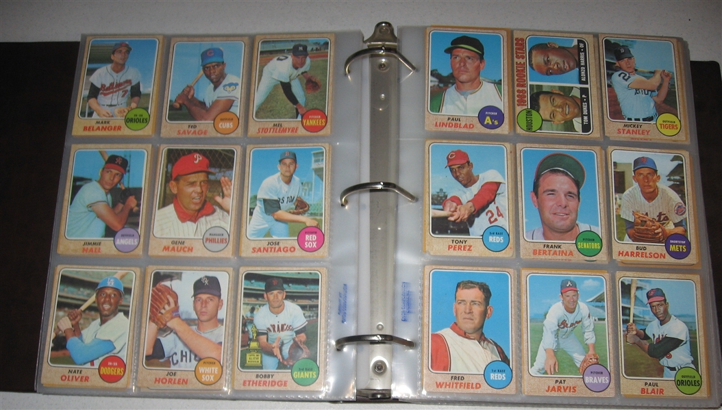 1968 Topps Baseball Complete Set (598) W/ Ryan PSA 8 OC