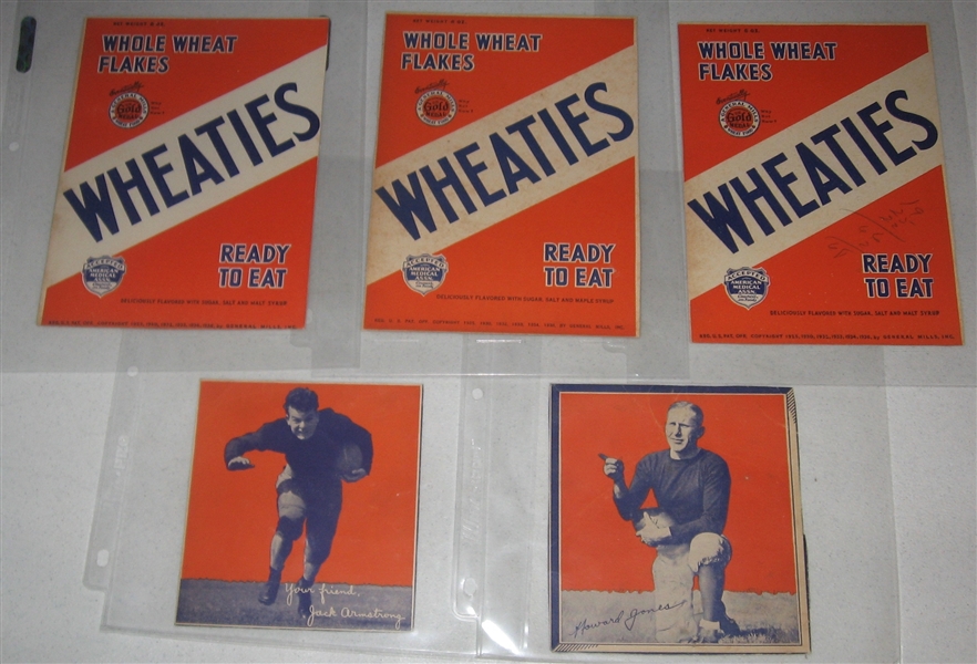 1930s Wheaties Lot of (25) W/ Gehrig