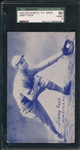 1926-29 Exhibits Jimmy Foxx, Postcard Back, SGC 50 *Rookie*
