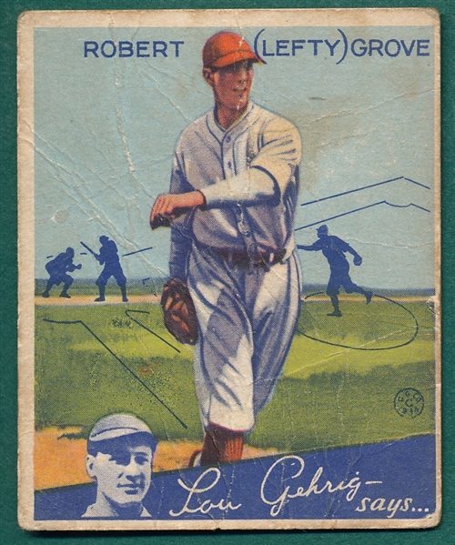 1934 Goudey #19 Lefty Grove