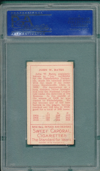 1911 T205 Bates Sweet Caporal Cigarettes PSA 4