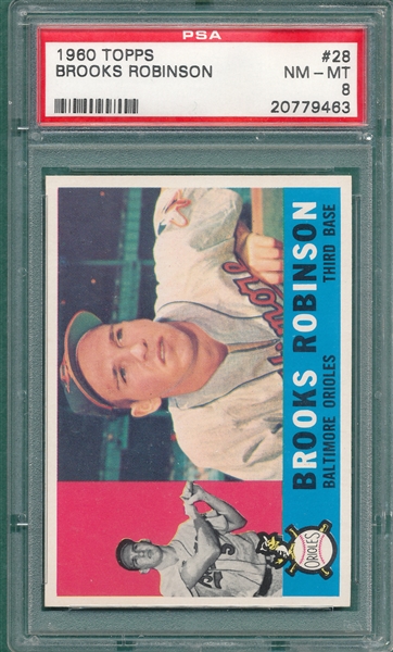 1960 Topps #28 Brooks Robinson PSA 8