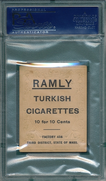 1909 T204 Shipke Ramly Cigarettes PSA 4.5