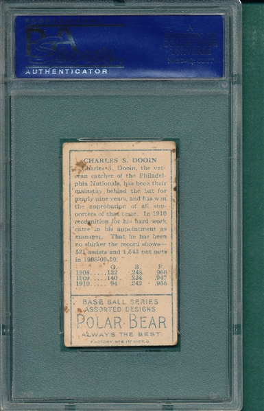 1911 T205 Dooin Polar Bear PSA 4