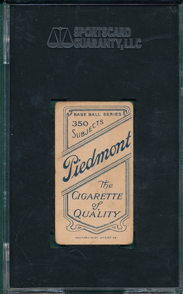 1909-1911 T206 Hall Piedmont Cigarettes SGC 40