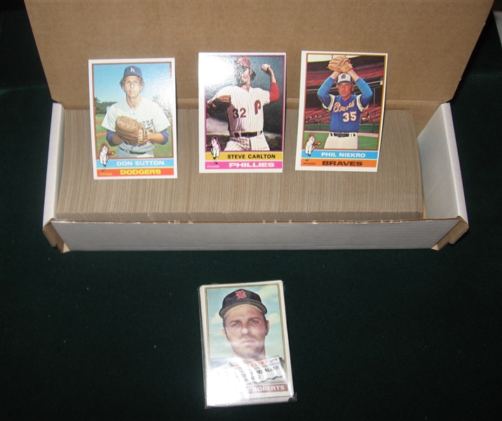 1976 Topps Complete Set (660) Plus Traded W/ Eckersley, Rookie