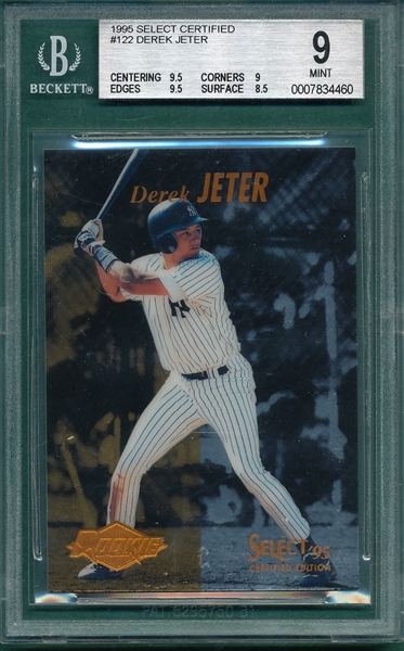 1995 Select Certified #122 Derek Jeter BGS 9