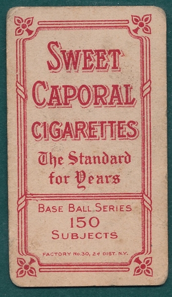 1909-1911 T206 Bresnahan, Portrait, Sweet Caporal Cigarettes 