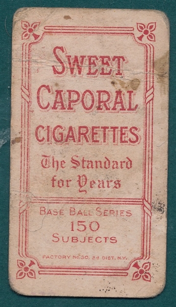 1909-1911 T206 Willis, Portrait, Sweet Caporal Cigarettes 