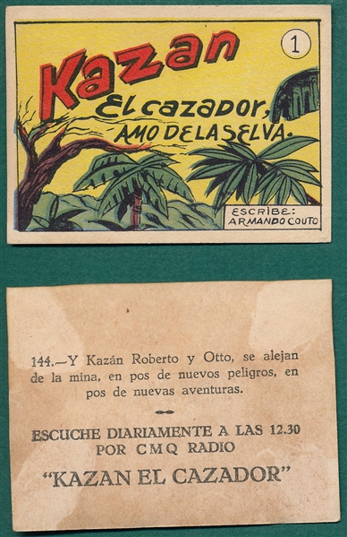 1940s Kazan Elcazador Complete Card Set (144)
