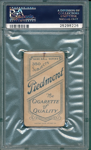 1909-1911 T206 Mattern Piedmont Cigarettes PSA 2.5