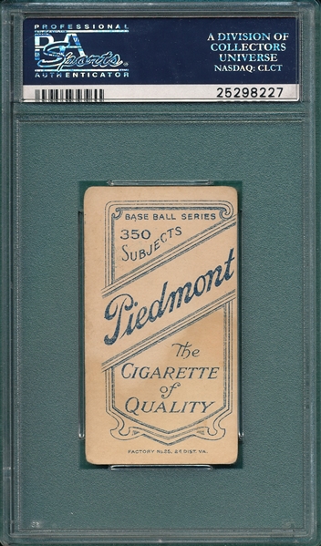 1909-1911 T206 Hallman Piedmont Cigarettes PSA 2.5