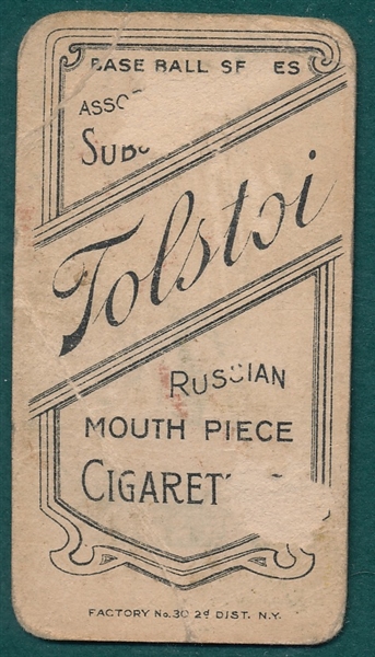 1909-1911 T206 Magee, Batting, Tolstoi Cigarettes 