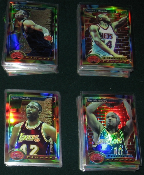 1993 Topps Finest Basketball Refractors Lot of (149) W/ Barkley