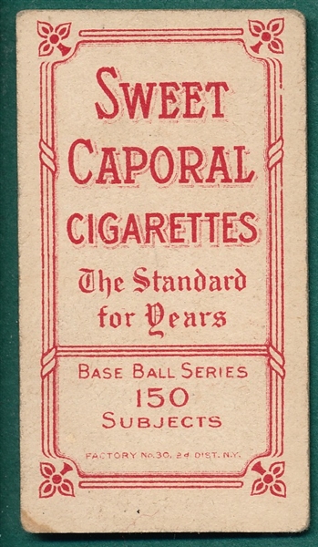 1909-1911 T206 Doyle, Throwing, Sweet Caporal Cigarettes 