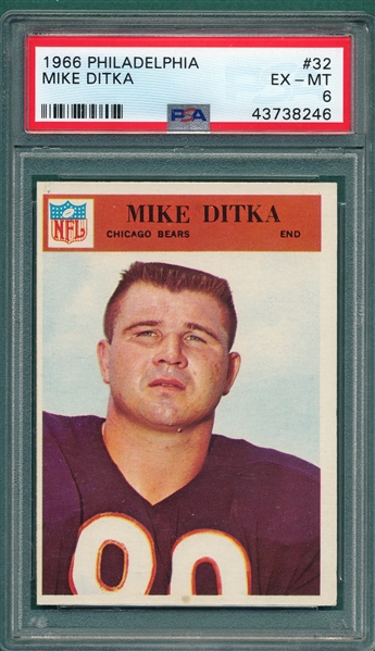 1966 Philadelphia #32 Mike Ditka PSA 6