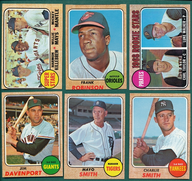 1968 Topps Lot of (33) W/ Mantle, Mays