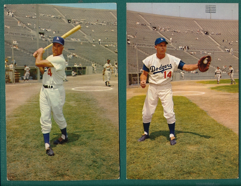 1960-70s Dodgers PCs Lot of (35) W/ Koufax, Drysdale & Snider