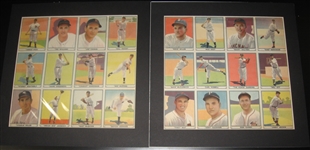 1941 Play Ball (2) Uncut Sheets W/ #1-24, Many HOFers Including Ted Williams