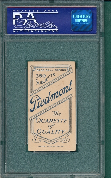 1909-1911 T206 Delehanty Piedmont Cigarettes PSA 5
