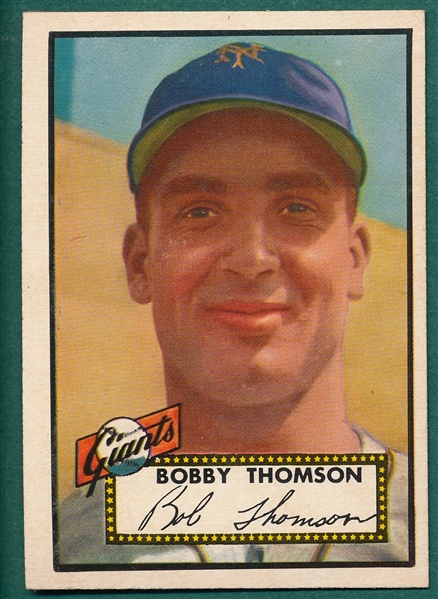 1952 Topps #313 Bobby Thomson *Hi #*