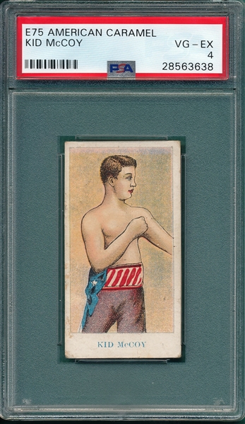 1910 E75 Boxing Kid McCoy American Caramel Co. PSA 4